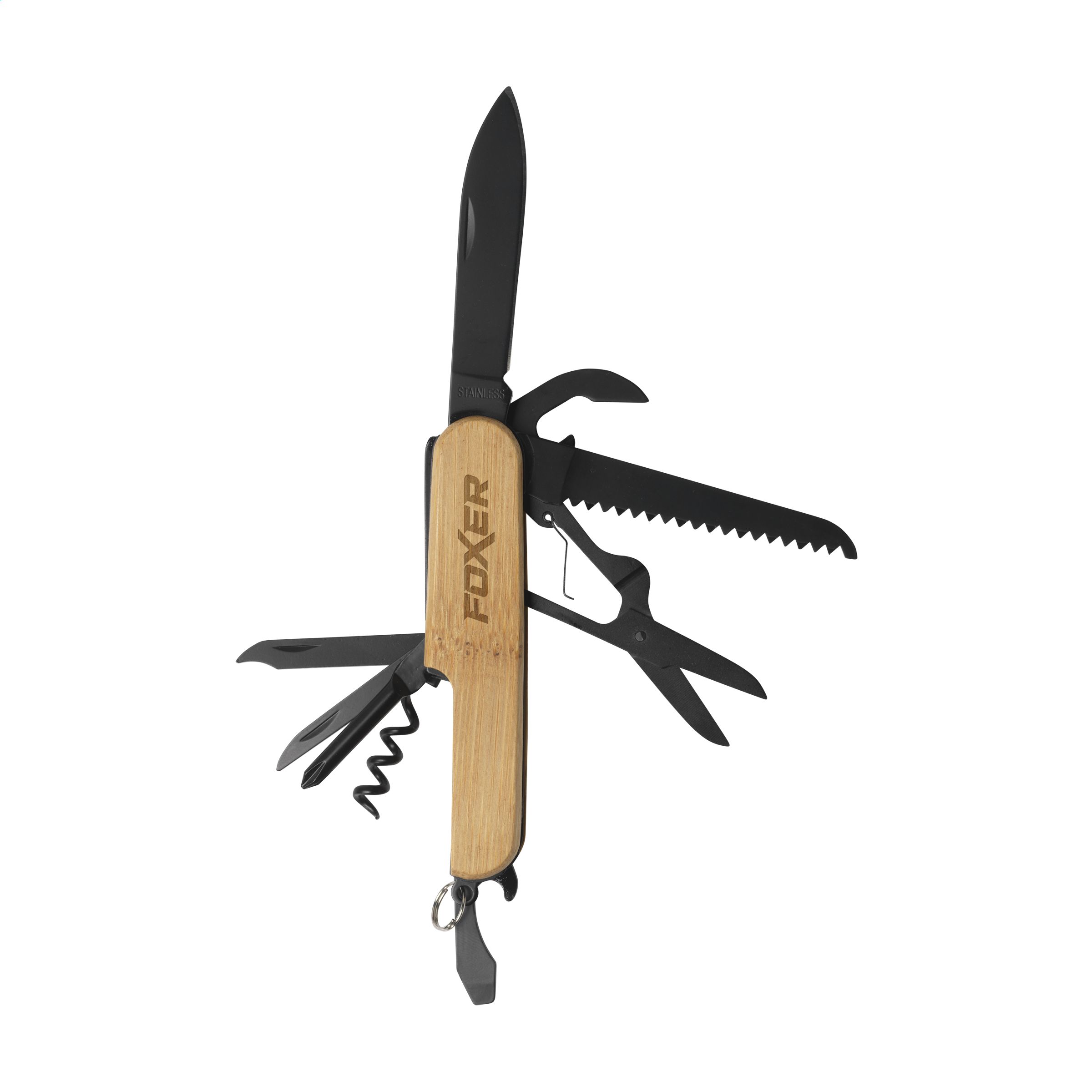Couteau Pliant en Bambou - Lézigneux bedrukken met logo