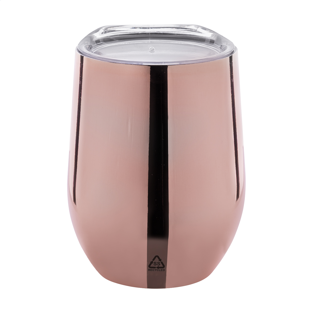 Gobelet isotherme Rebby Oro en inox recyclé finition métallisée, 350 ml