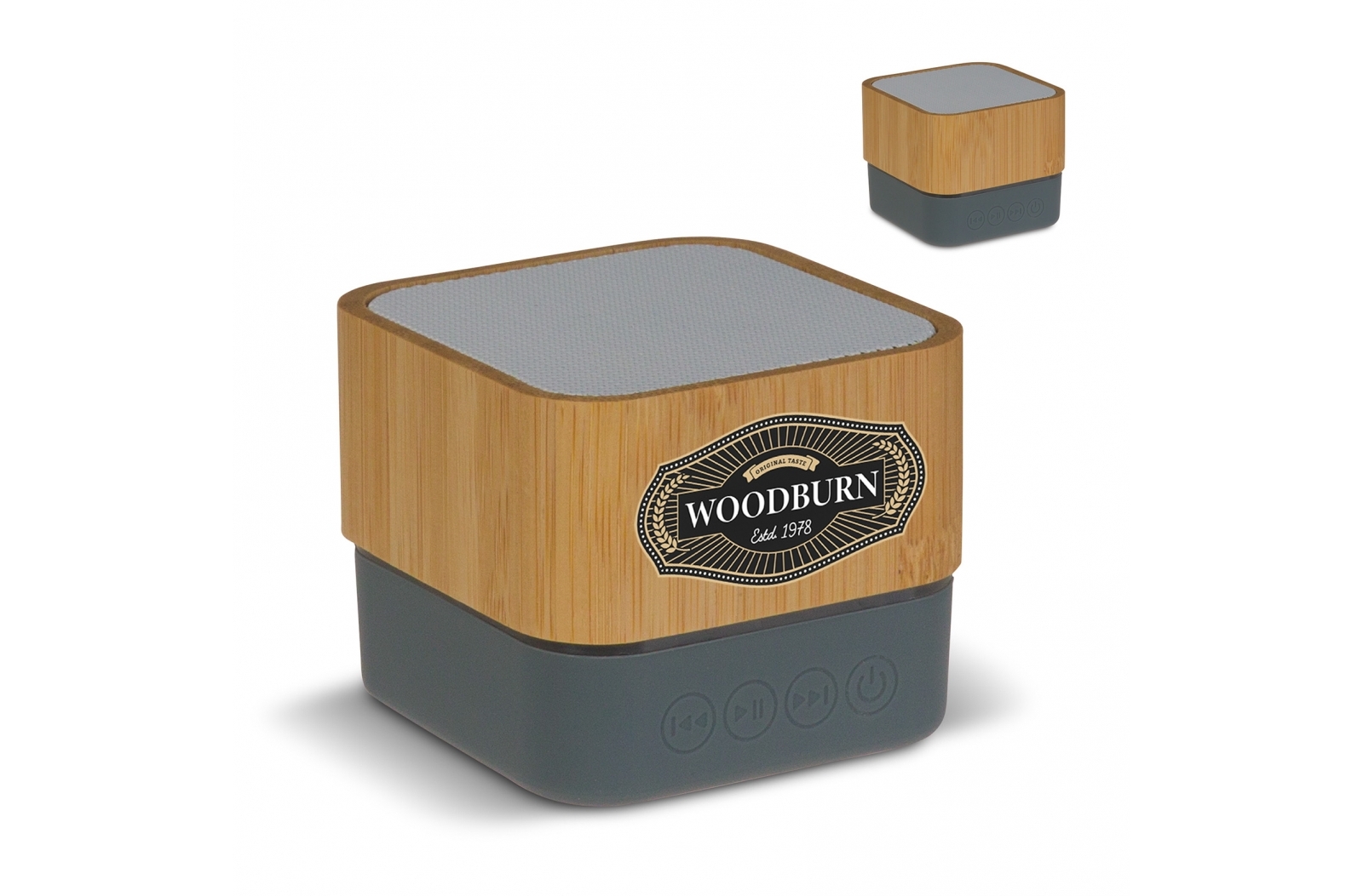 Enceinte carrée bambou 3W