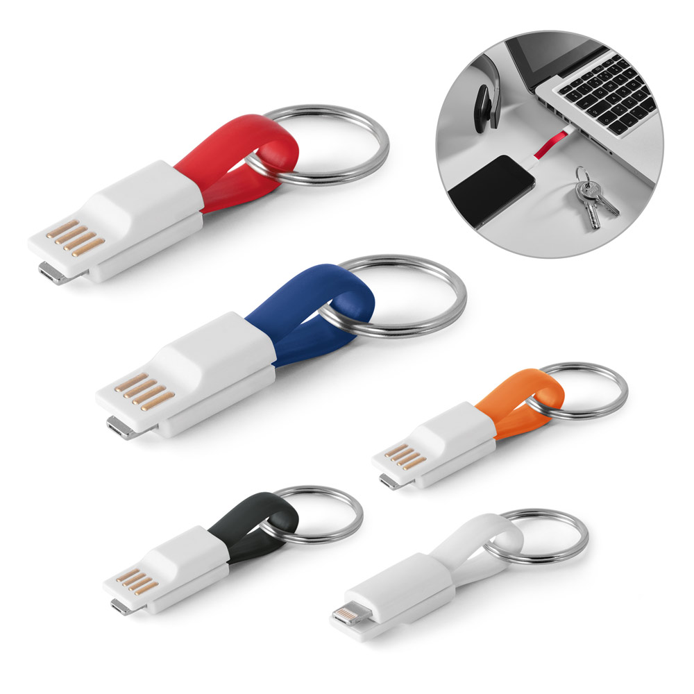 Câble de porte-clés USB 2-en-1 - Les Anses-d'Arlet - Zaprinta France