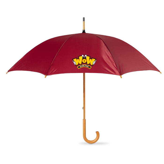 Parapluie canne personnalisé 104 cm poignée en bois - Lola - Zaprinta France