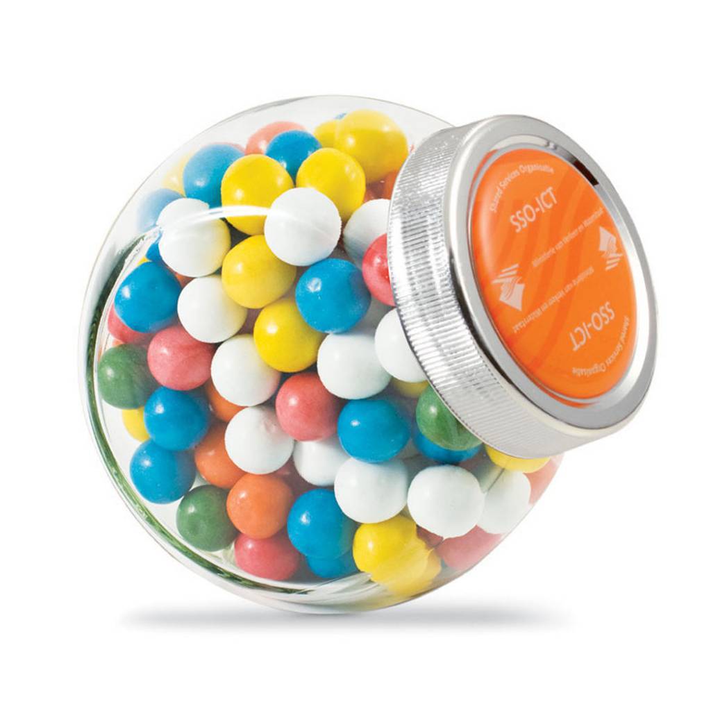 Bocal à bonbons personnalisables en verre 0,4L