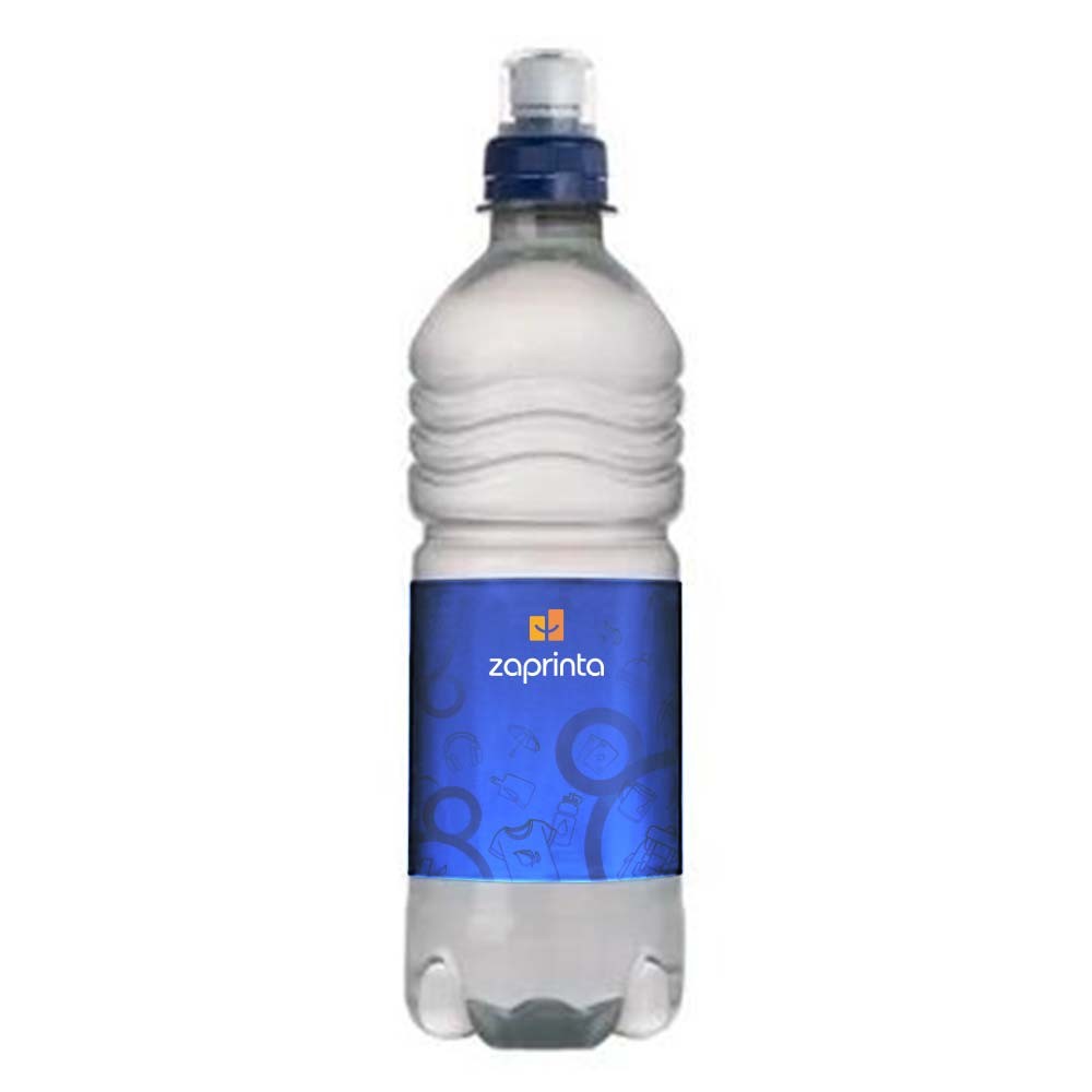 Bouteille d'eau de source personnalisée 500ml avec bouchon sport