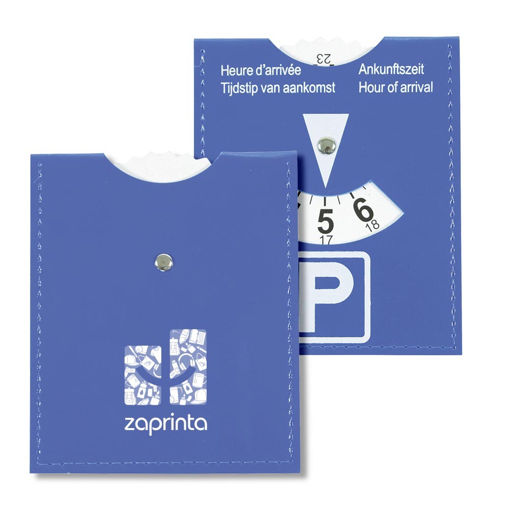 Disque de stationnement en cuir PU - Romescamps imprimé avec logo