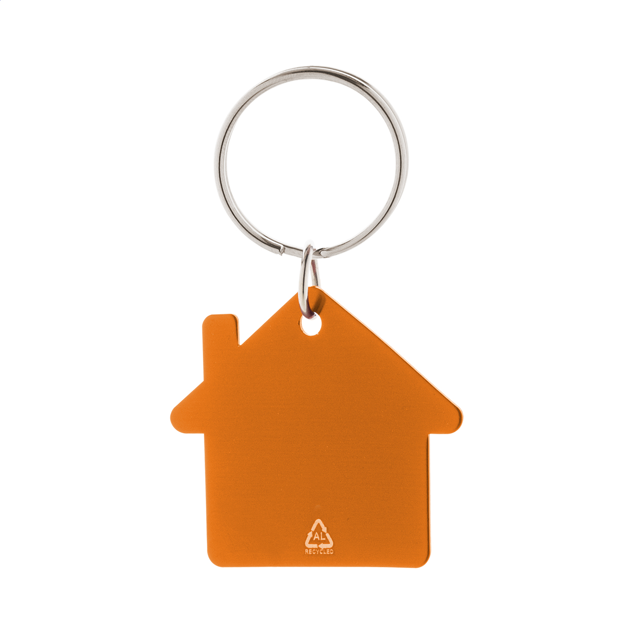 Porte-clés maison Ralhut personnalisé en aluminium recyclé imprimé avec logo