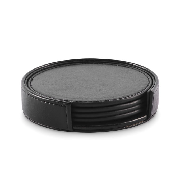 Ensemble de 4 sous-verres en PU - Val-de-Bride