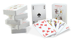 Jeu de cartes personnalisé dans un emballage cellophane - JCA19