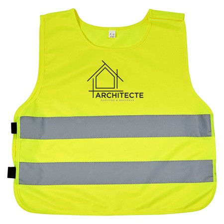 Gilet de sécurité velcro pour enfants 3-6 ans