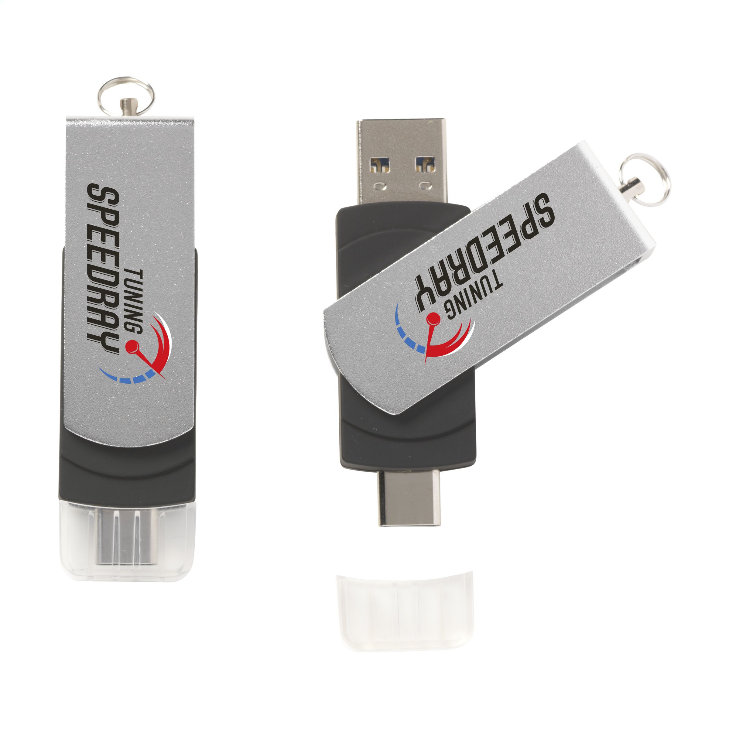 Clé USB à double connecteur - Courchevel - Zaprinta France