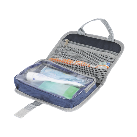 Trousse de toilette de luxe avec sangle velcro et deux compartiments - Pommiers