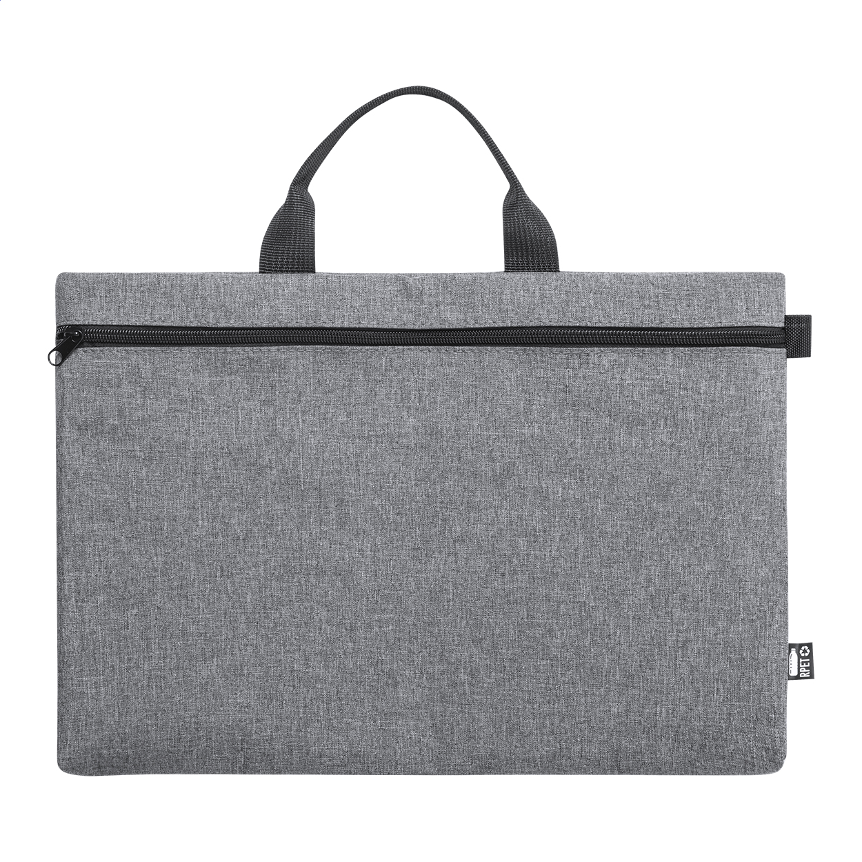 Porte-documents Slidox personnalisé en polyester RPET 600D, zippé imprimé avec logo