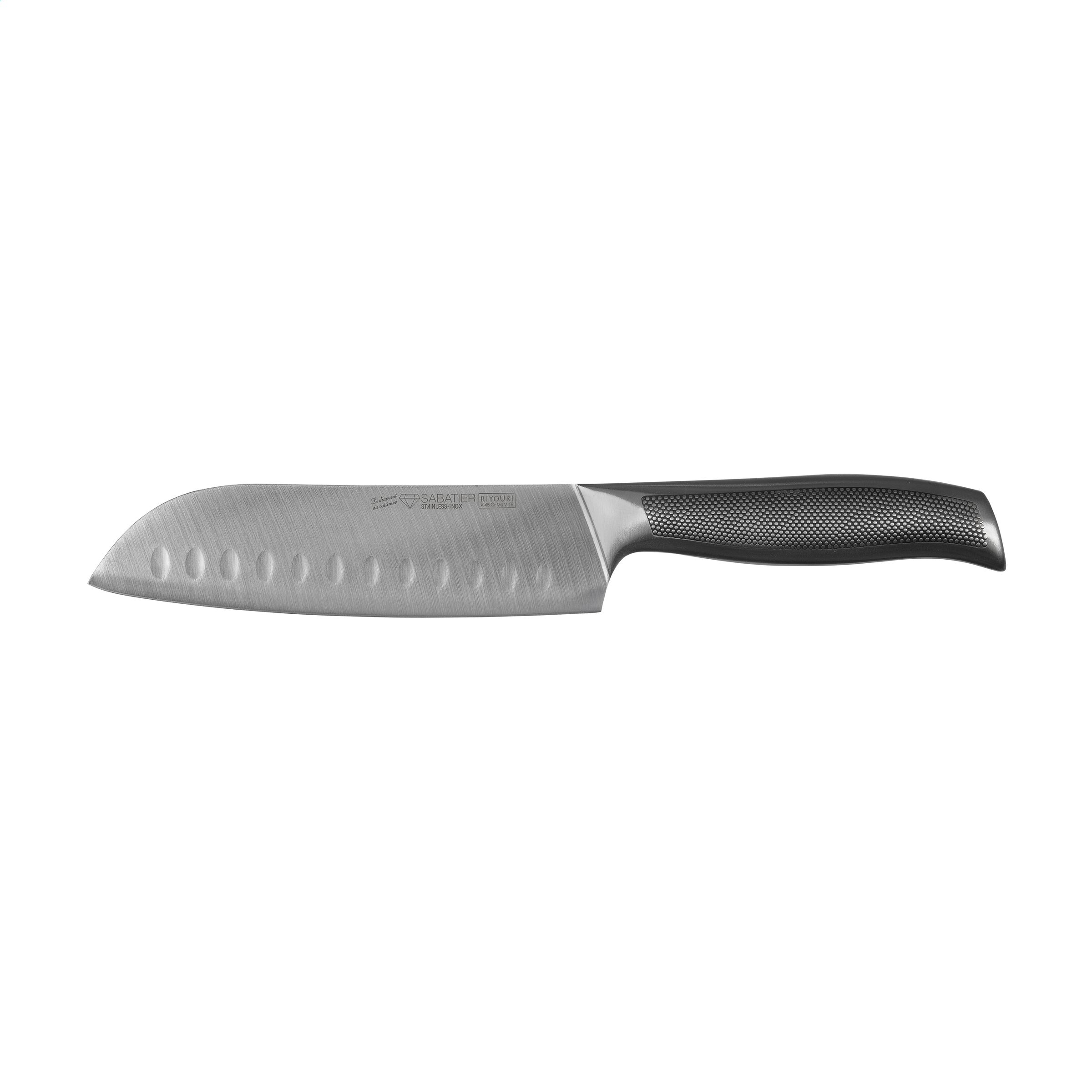 Couteau polyvalent asiatique avec une lame large de 17 cm - Juziers - Zaprinta France
