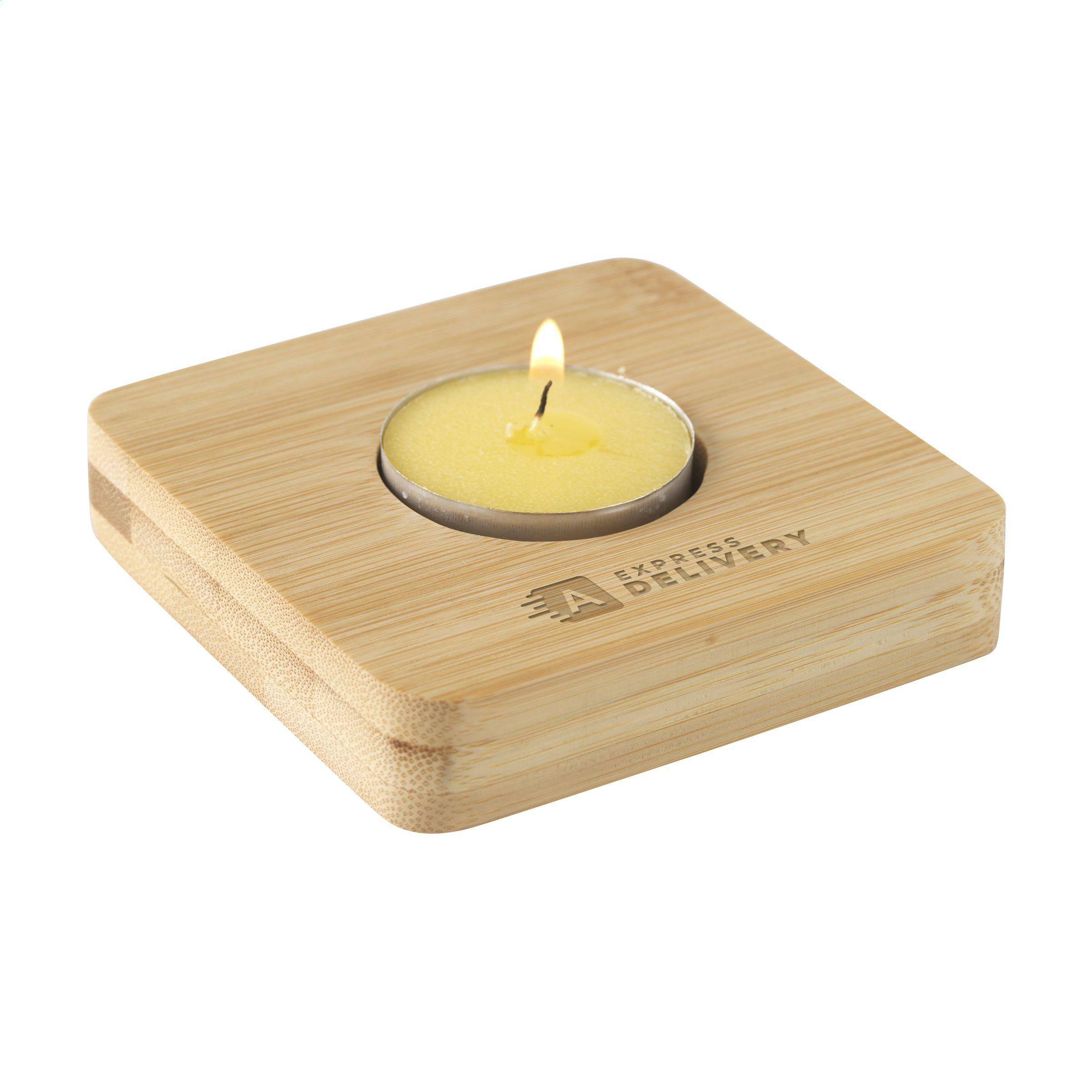 Porte-bougie chauffe-plat en flamme