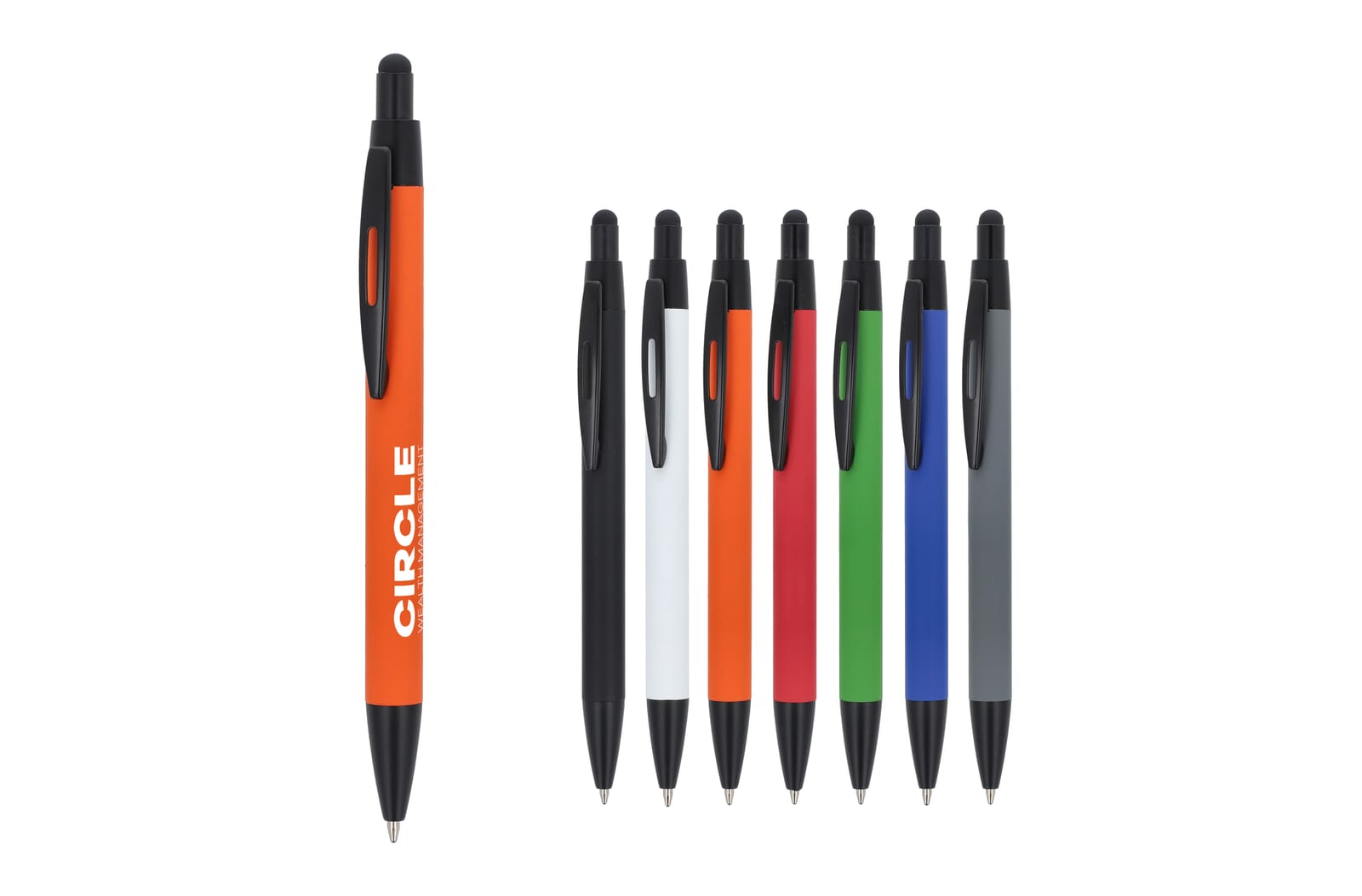Stylo-bille Alaska soft-touch avec stylet R-AL