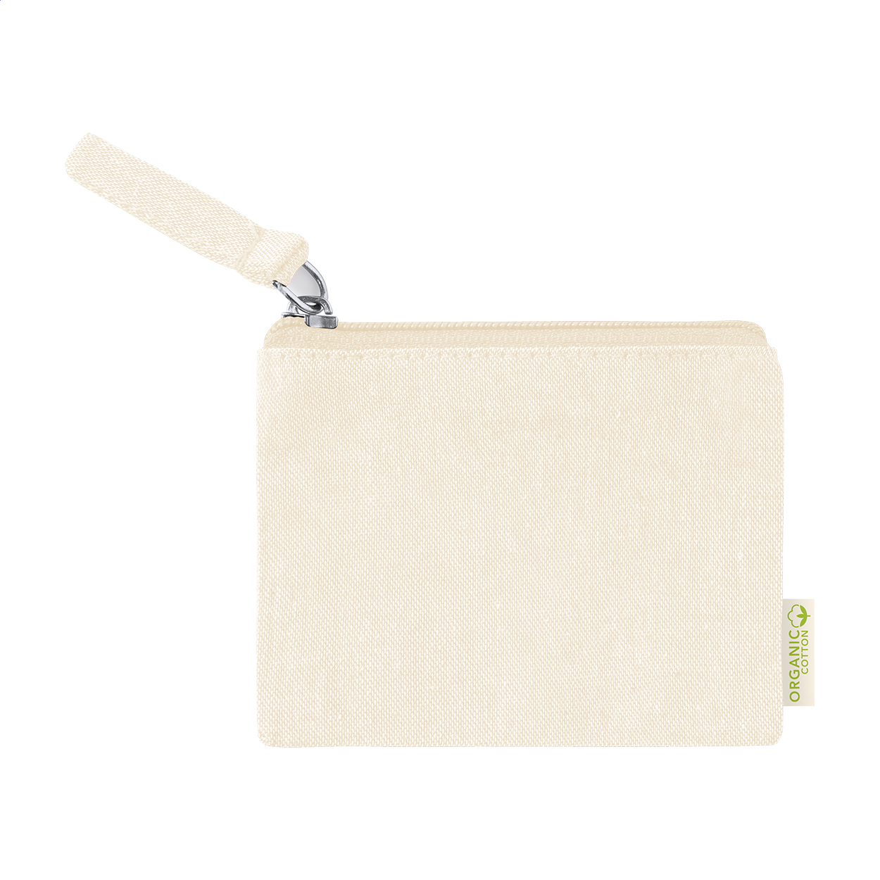 Porte-monnaie zippé Florin personnalisé en coton 100 % recyclé