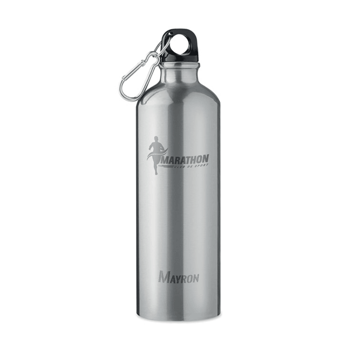 Gourde avec prénom en métal avec mousqueton personnalisée 750 ml - Lucas