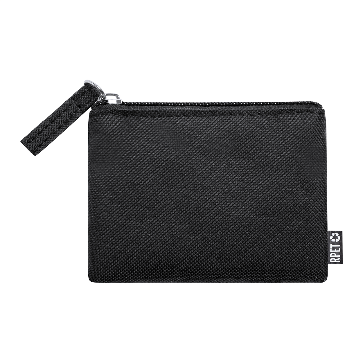 Porte-monnaie zippé Dirham personnalisé en polyester RPET 600D