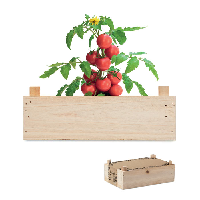 Caissette personnalisée avec graines de tomates - Tadam - Zaprinta France
