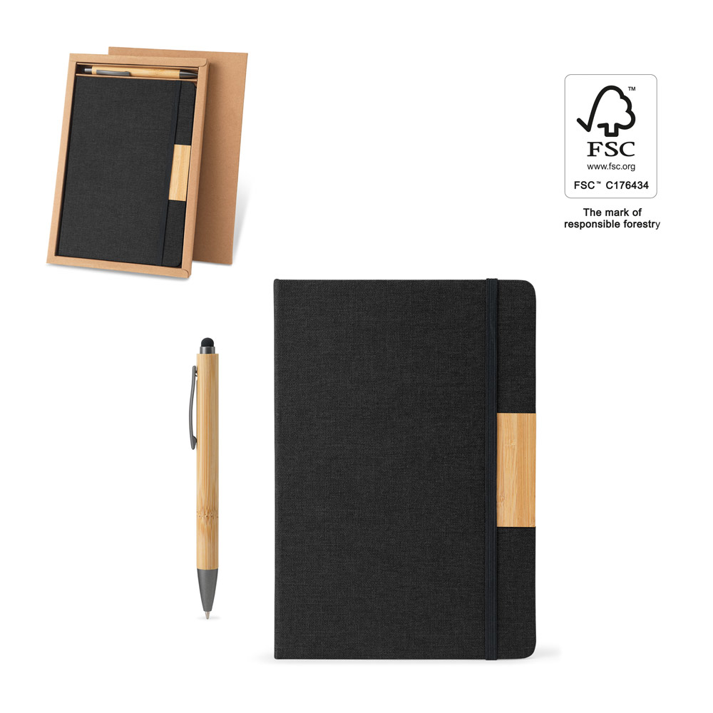 Carnet et Stylo en Bambou Écologique - Sallèdes