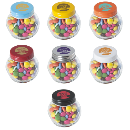 Petit pot à bonbons avec couvercle coloré et Carletties - Bourg - Zaprinta France