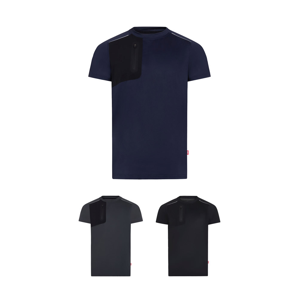 VL RHEA. T-shirt technique en maille (110 g/m²), fabriqué en 100 % polyester recyclé