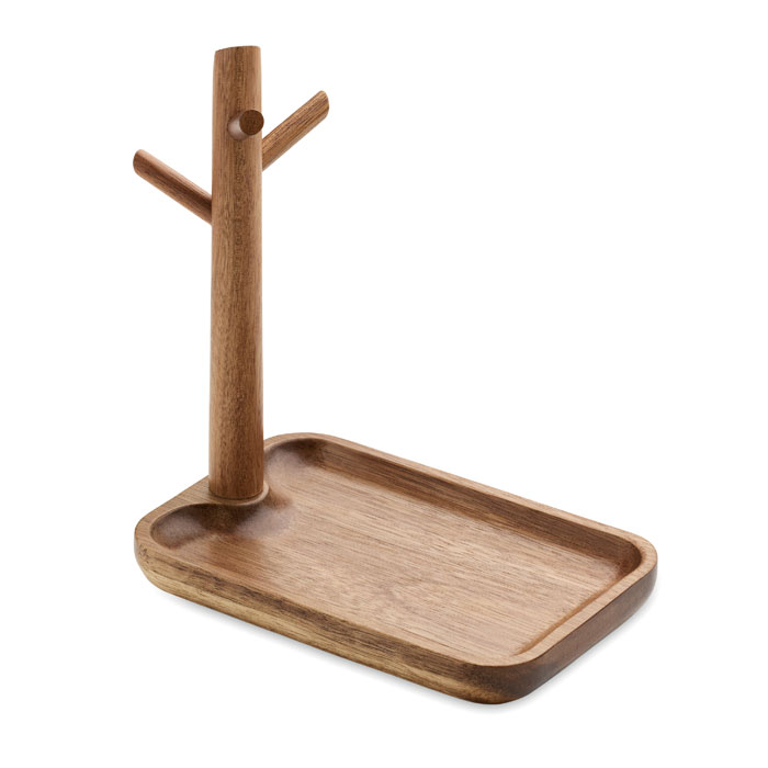 Porte-clés en bois d'acacia