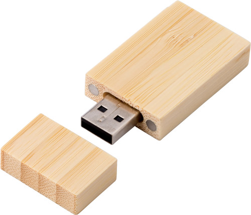 Clé USB 2.0 en bambou Mirabelle - Zaprinta France