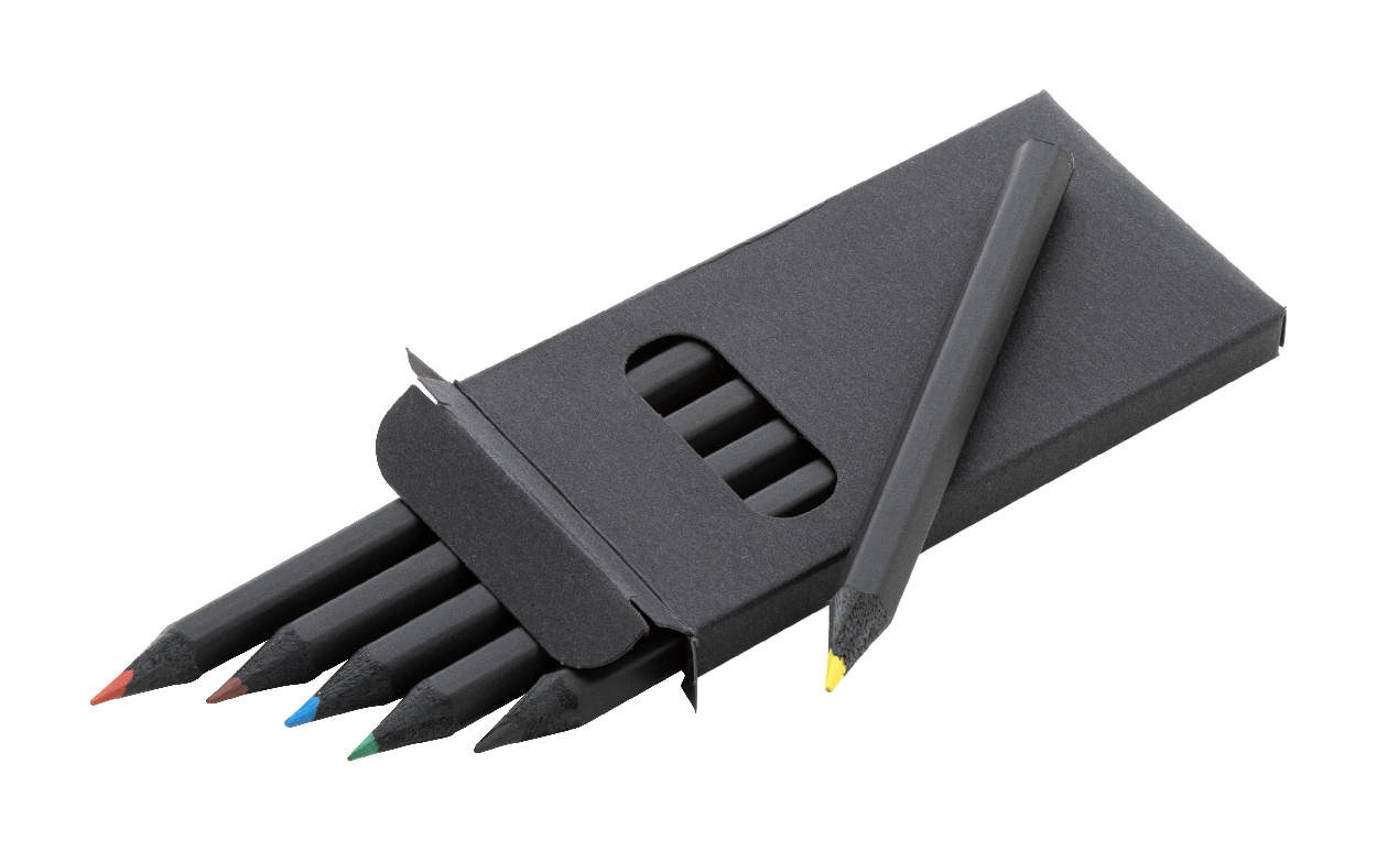 Ensemble de crayons de couleur noirs - Aspres-sur-Buëch