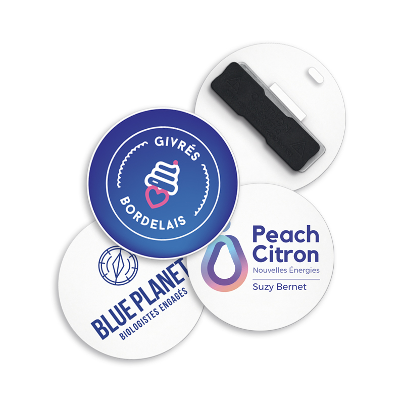 Badge Magnétique Rond - Barges