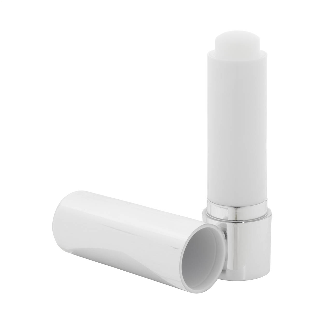 Baume à lèvres Shinelox personnalisé vanille SPF15, étui ABS métallisé imprimé avec logo
