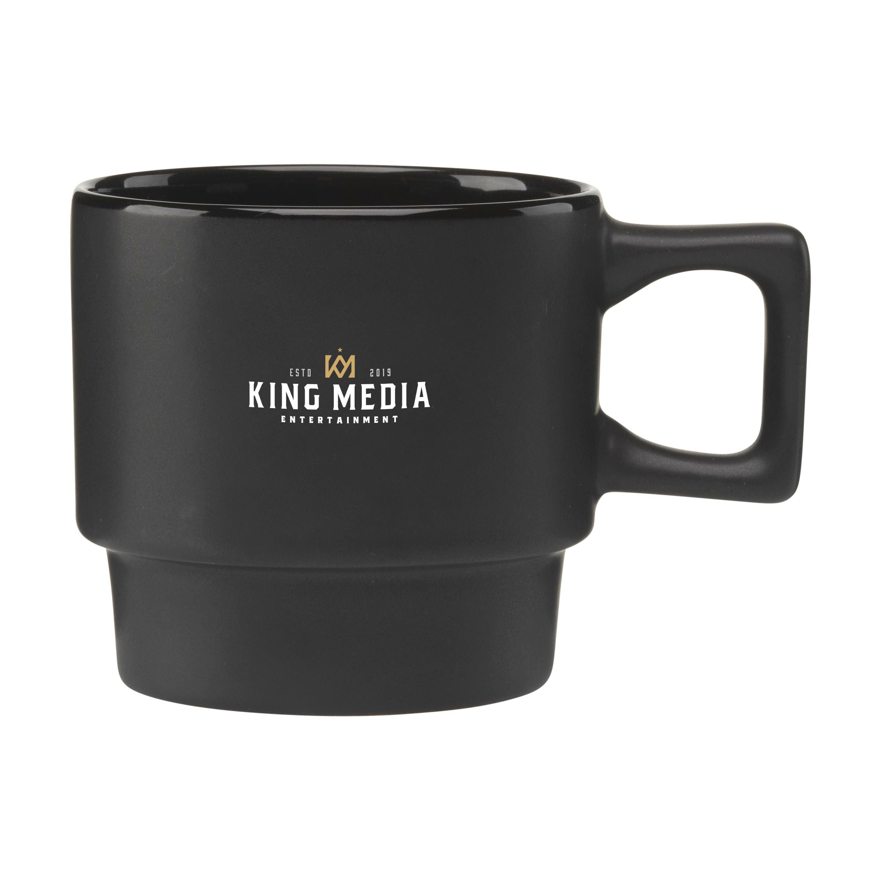 Tasse Élégance Noire - L'Épine imprimé avec logo