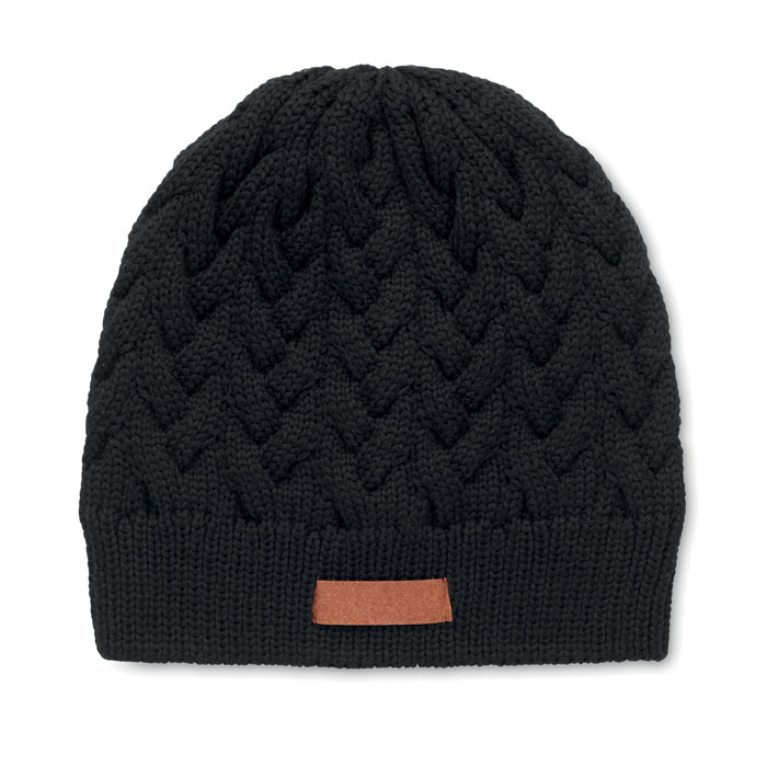 Bonnet en tricot de câble en RPET - Saignon