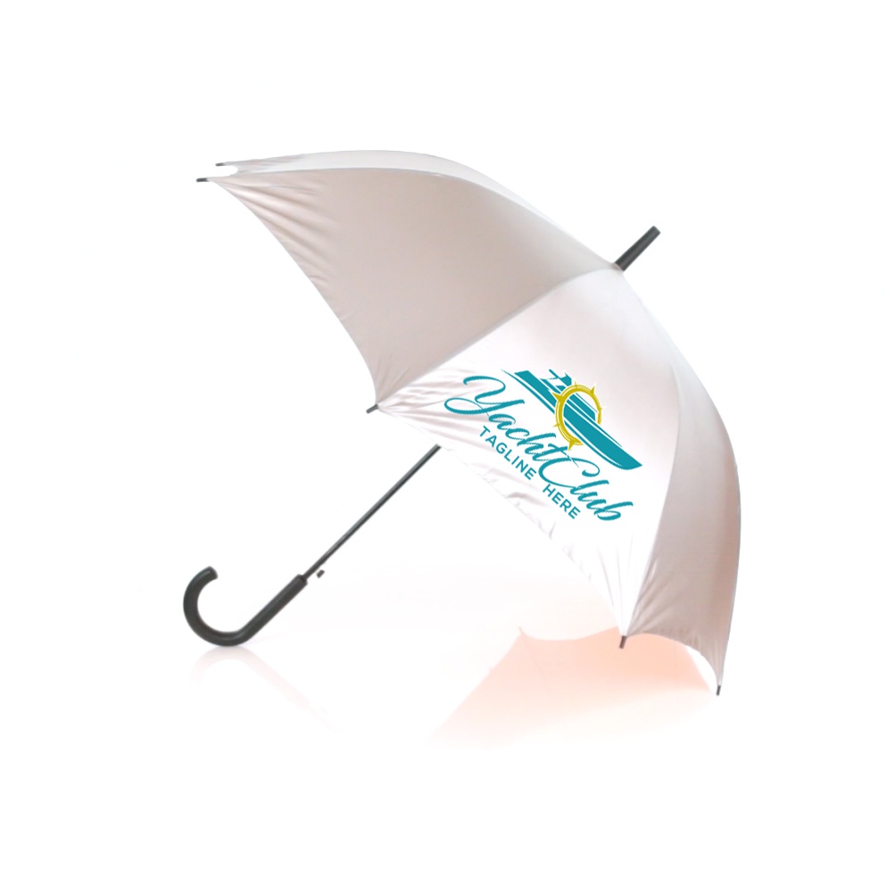 Parapluie personnalisé 102 cm argenté - Théo