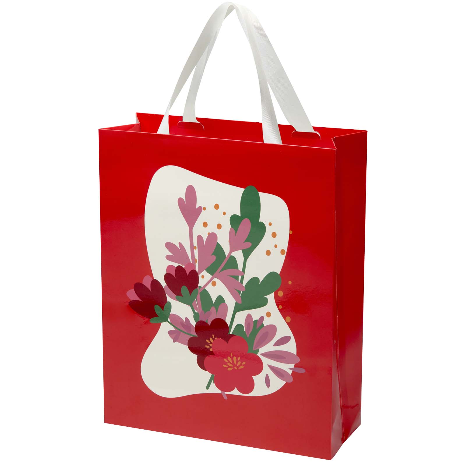 Sac en papier Smartfold 210 g/m² personnalisé, anses ruban, 31 x 12 x 39 cm imprimé avec logo