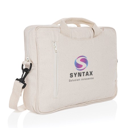 Sacoche d'ordinateur en coton recyclé 15.4 pouces - Saales