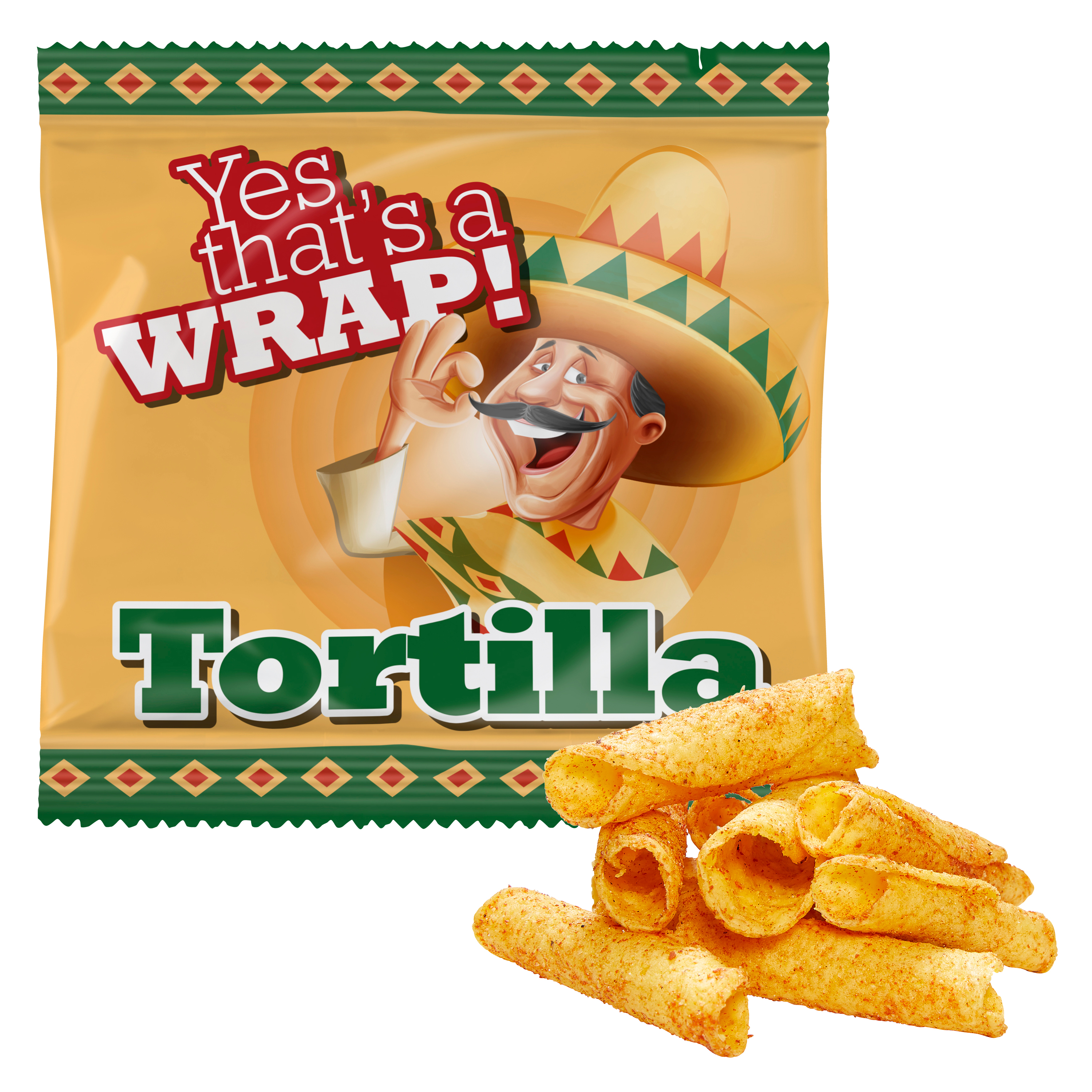 Roulés de Tortilla Épicés BIO - Dax imprimé avec logo