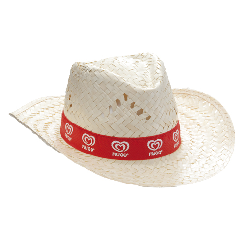 Chapeau de paille blanc avec ruban intérieur confortable et trous de ventilation - Mornay-Berry