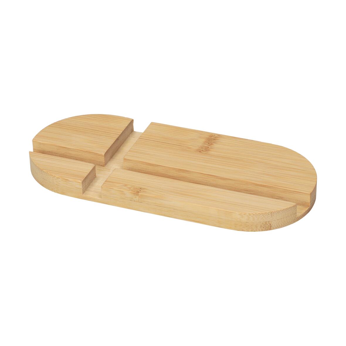 Porte-smartphone en bambou naturel - Pommeret imprimé avec logo