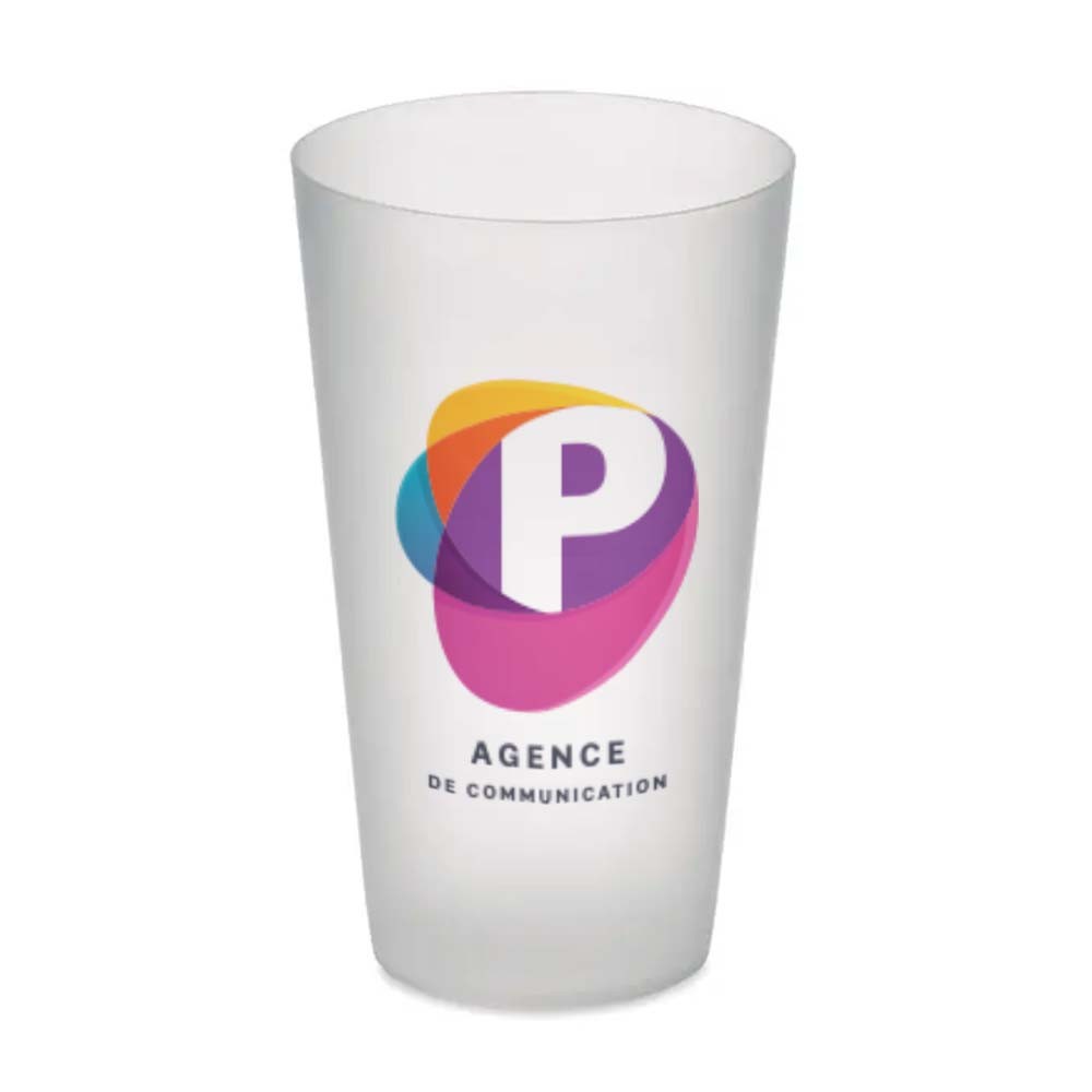 Gobelet plastique réutilisable personnalisé 500 ml - Spokane