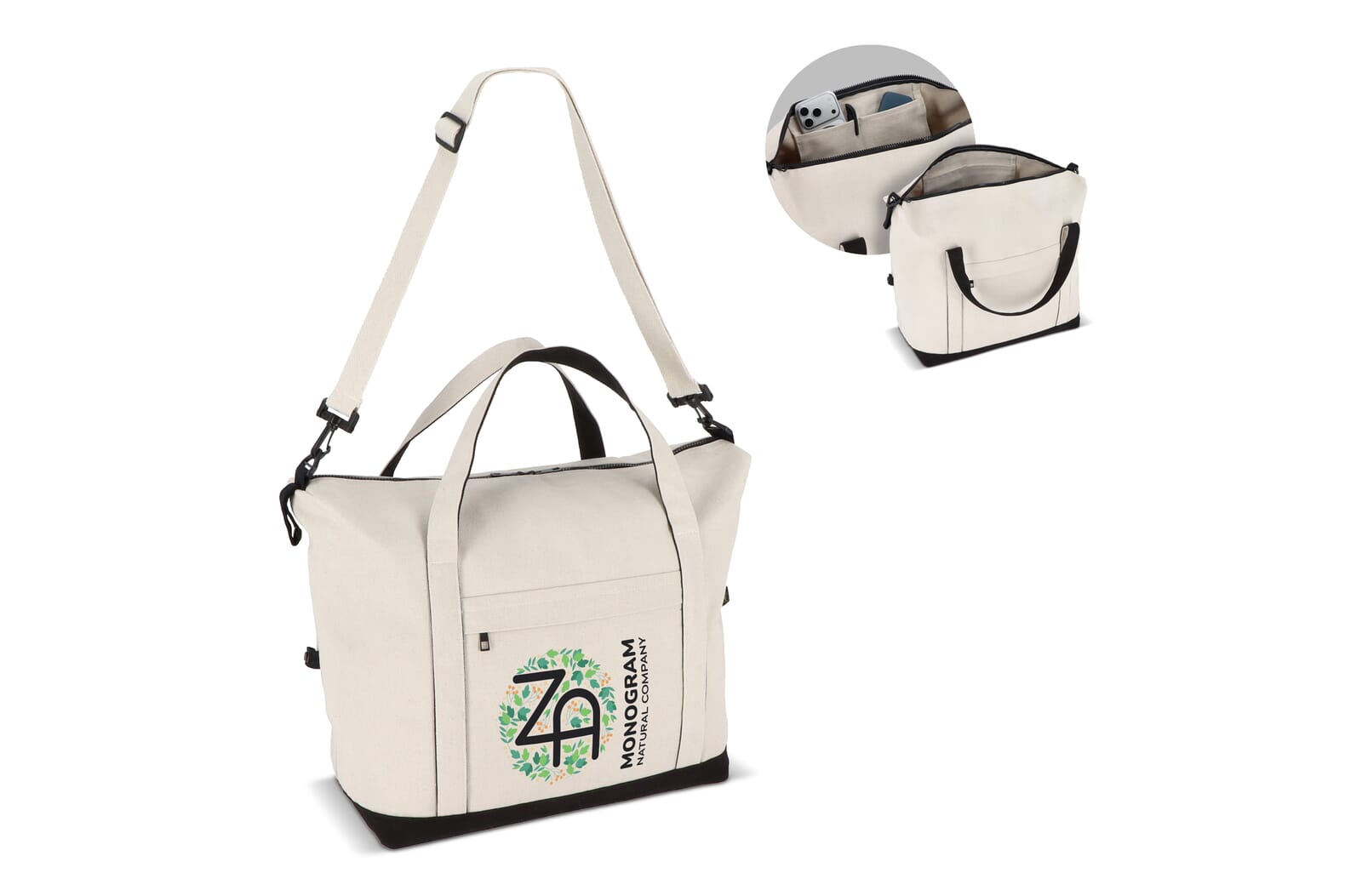 Sac de voyage recyclé élégance - Amel-sur-l'Étang