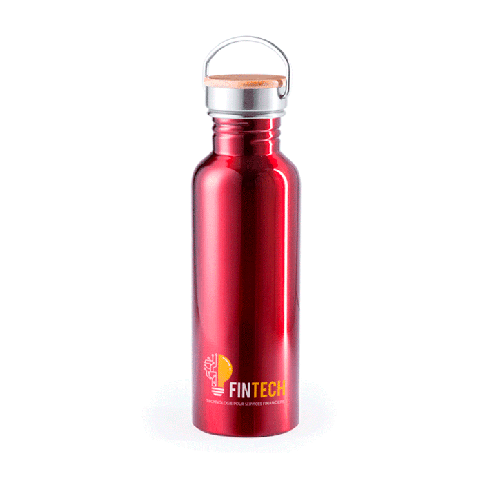 Gourde inox rétro personnalisée 800 ml - Corentin