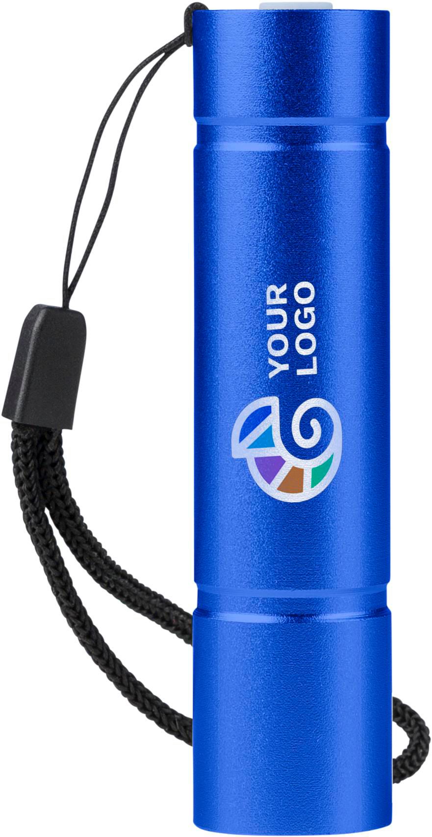 Lampe de poche COB en aluminium recyclé Éclat Durable - Corny-sur-Moselle imprimé avec logo