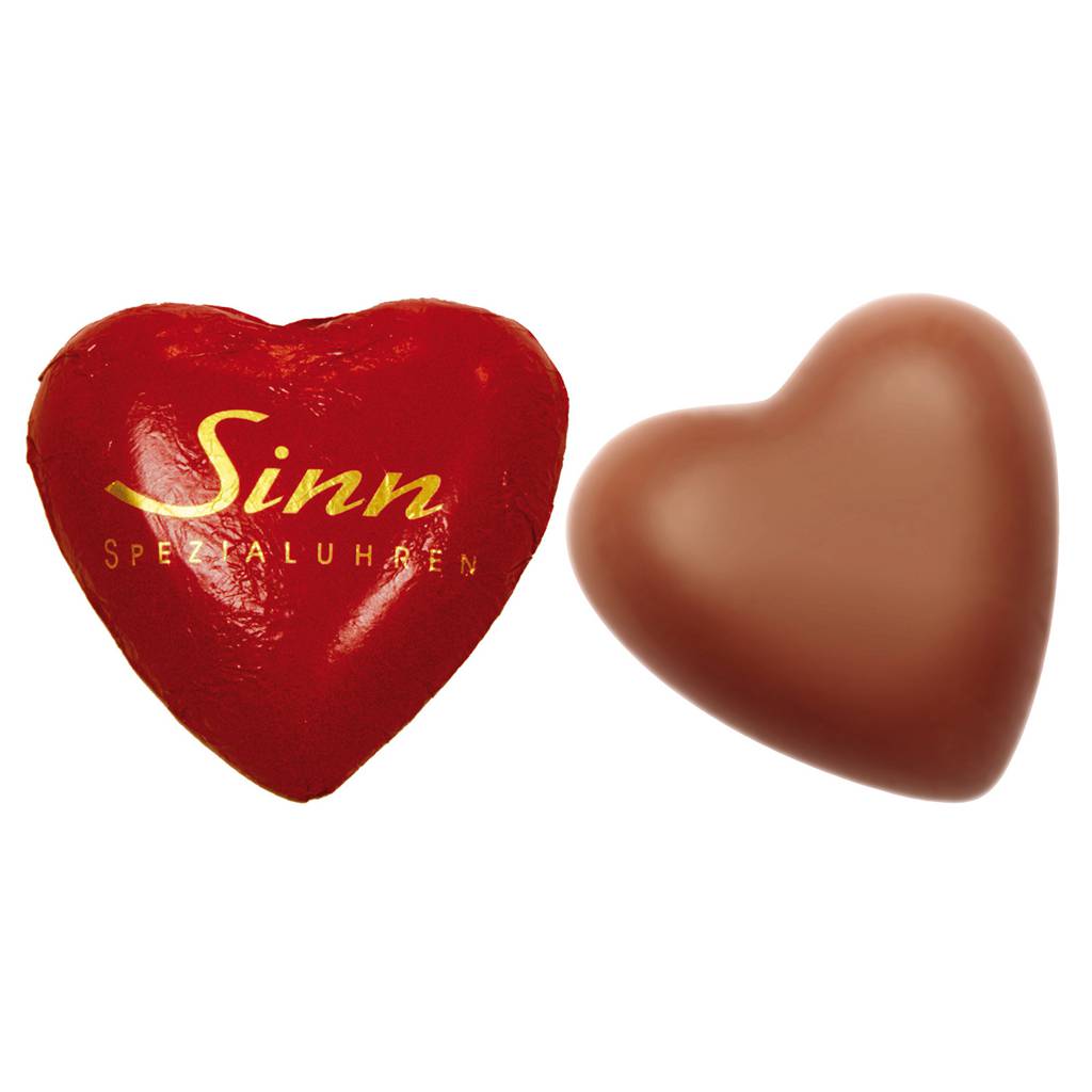 Chocolat personnalisé en coeur
