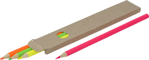 Ensemble de crayons surligneurs en bois Kaden - Bracieux