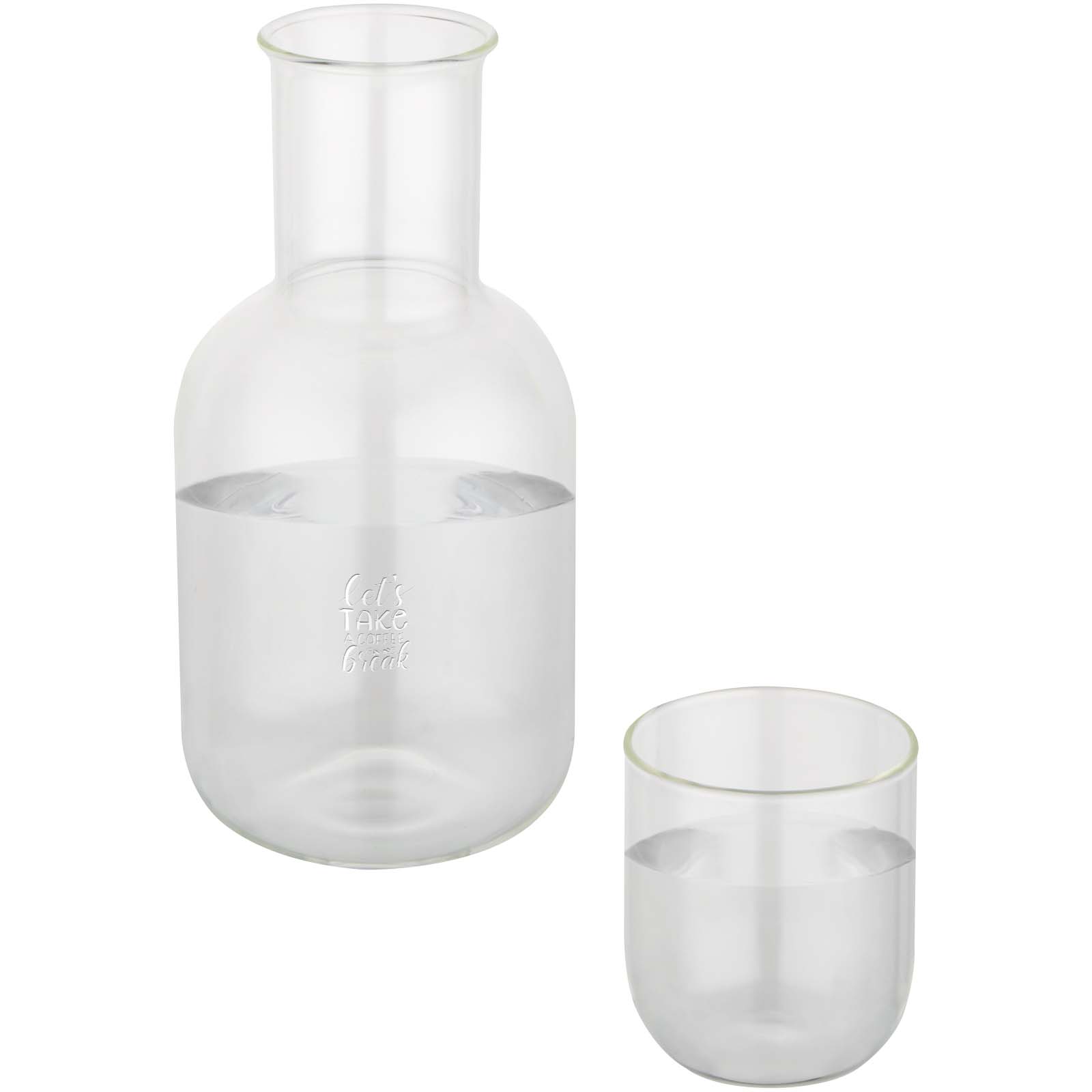 Carafe Élégante en Verre et Gobelet - Ladern-sur-Lauquet