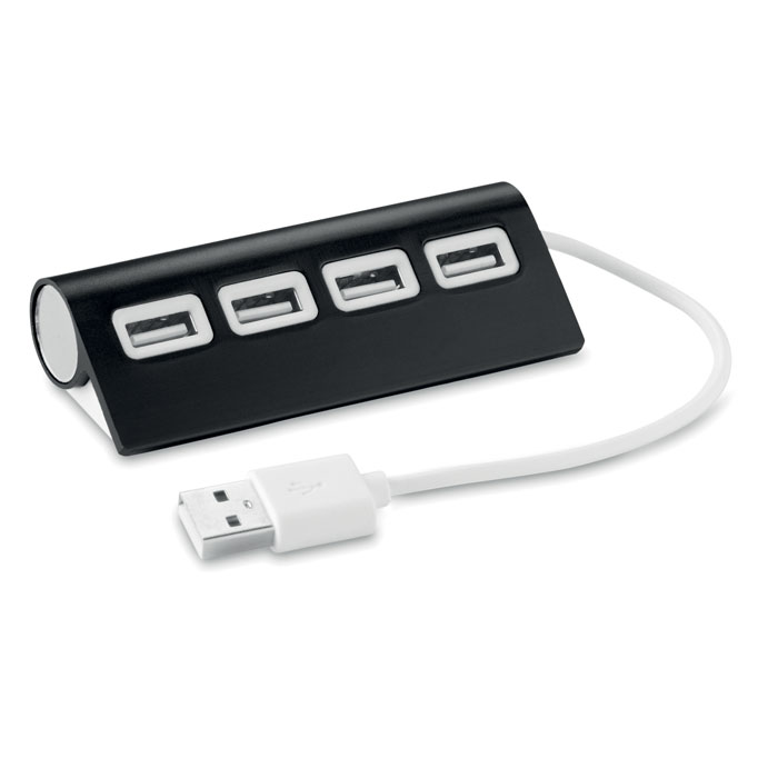 Hub USB 2.0 en aluminium à 4 ports - Rocquencourt