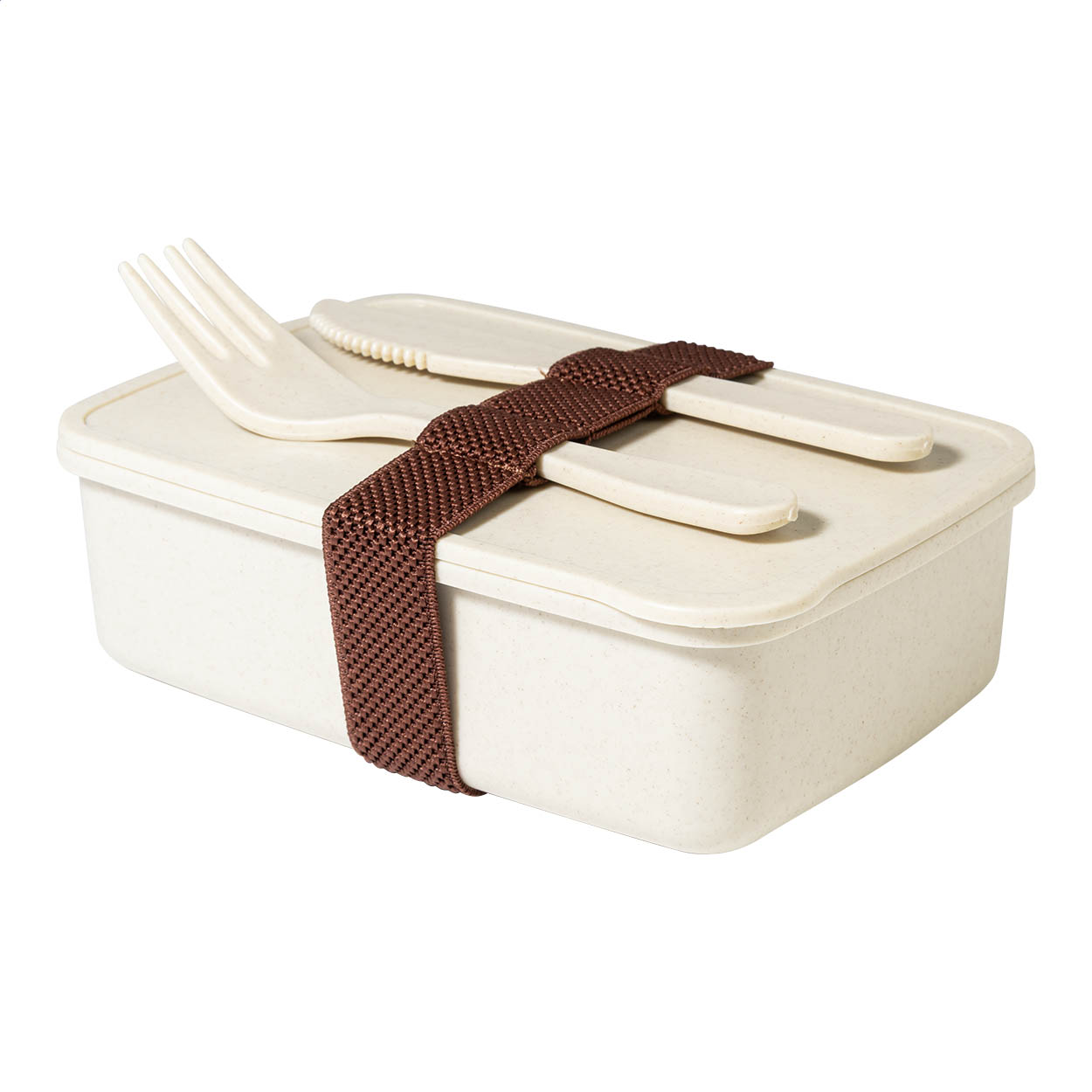 Lunch box Adobo personnalisée en PP 700 ml avec couverts imprimé avec logo