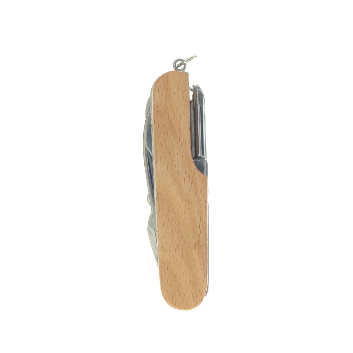 Couteau de poche en acier inoxydable avec manche en bois de hêtre - Gassin - Zaprinta France