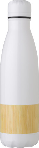Bouteille en acier inoxydable et bambou