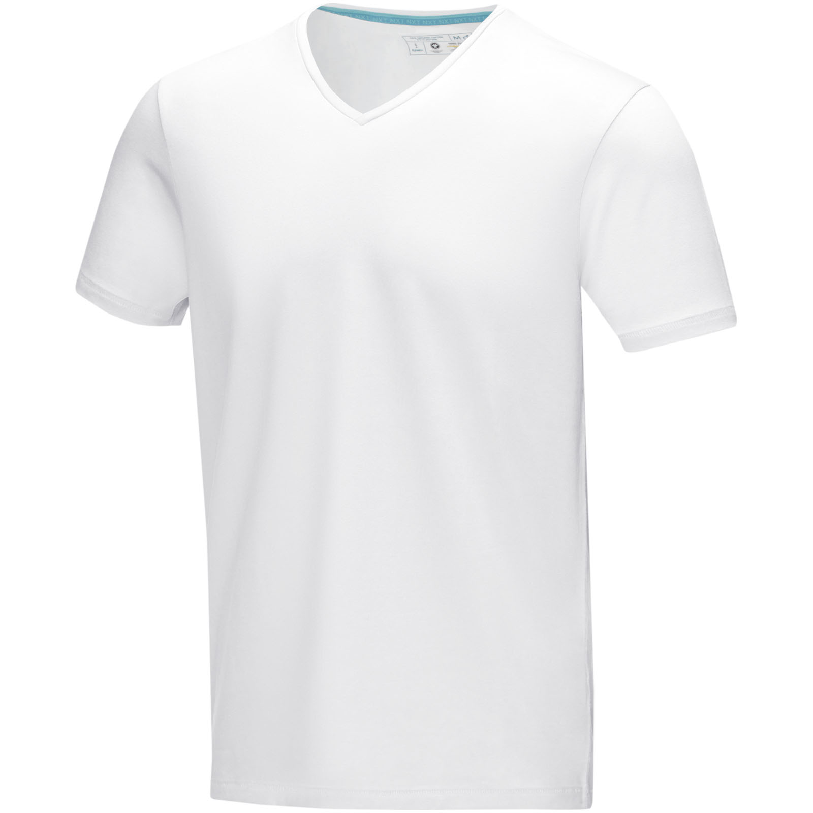 T-Shirt V-Neck à Manches Courtes Kawartha pour Homme en Coton Biologique Certifié GOTS - Plaisance - Zaprinta France